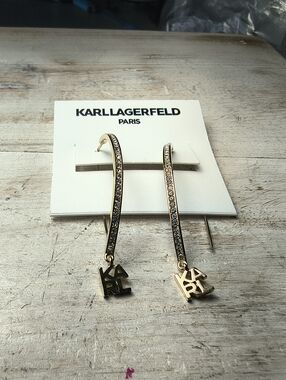 Karl Lagerfeld Gold-tone Karl Lagerfeld Earrings